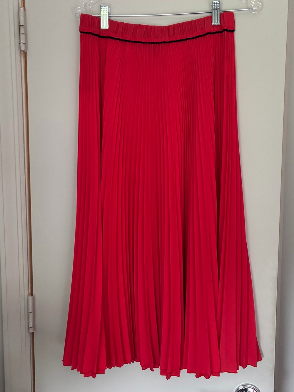 Marc Jacobs Red Pleated Midi Skirt 4